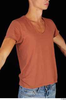 Alessandro Katz brown t shirt casual dressed upper body 0008.jpg